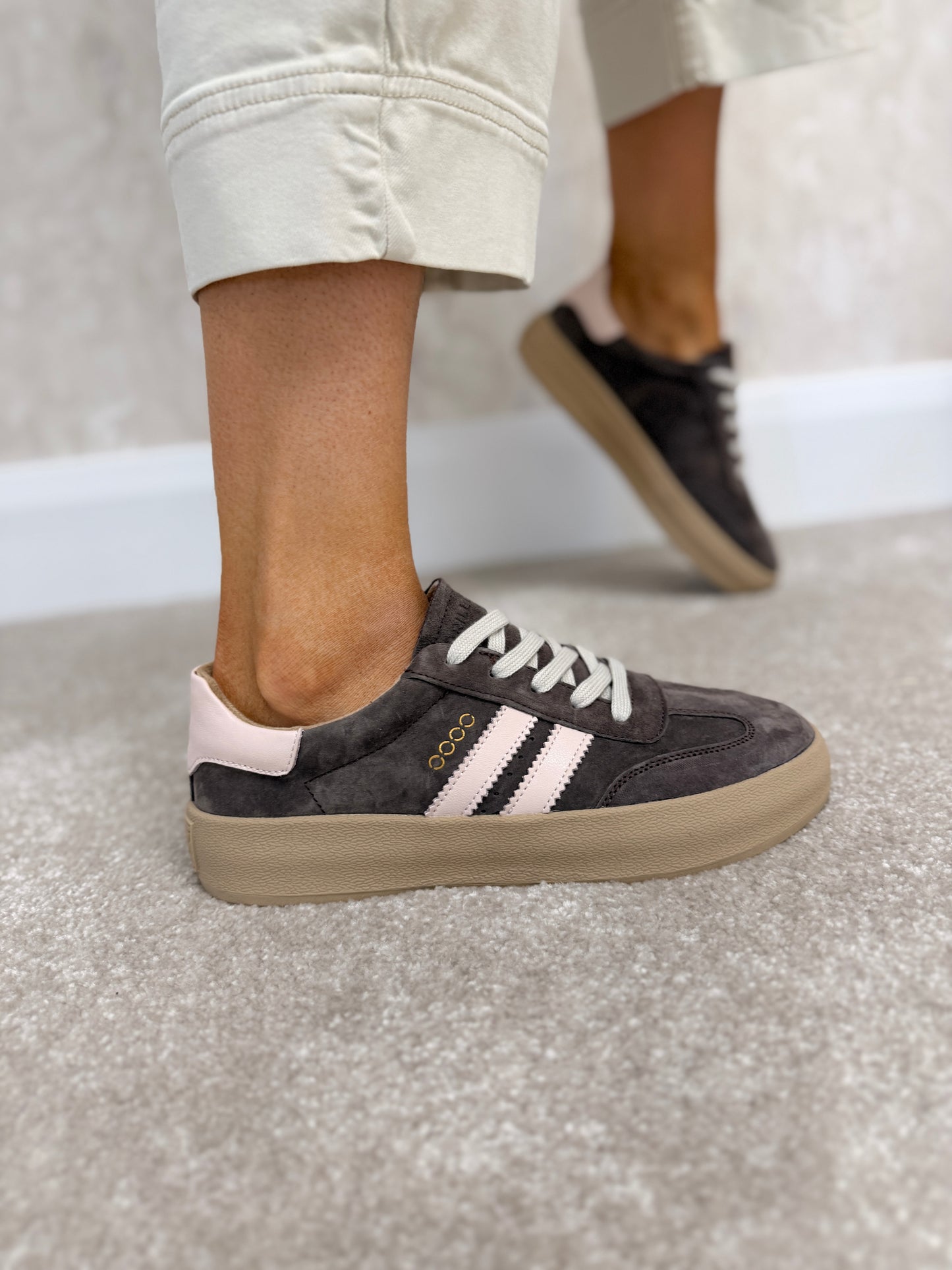 Thirty Three Pink Brown Truffle Trainers