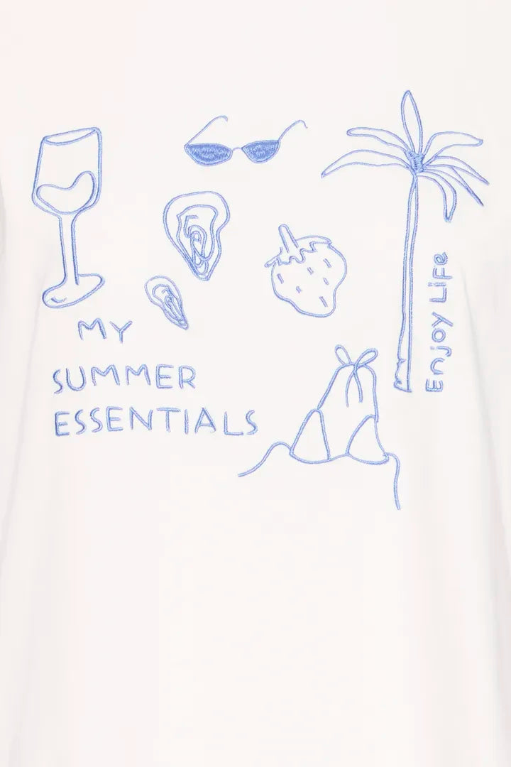 Novola SS White T Shirt