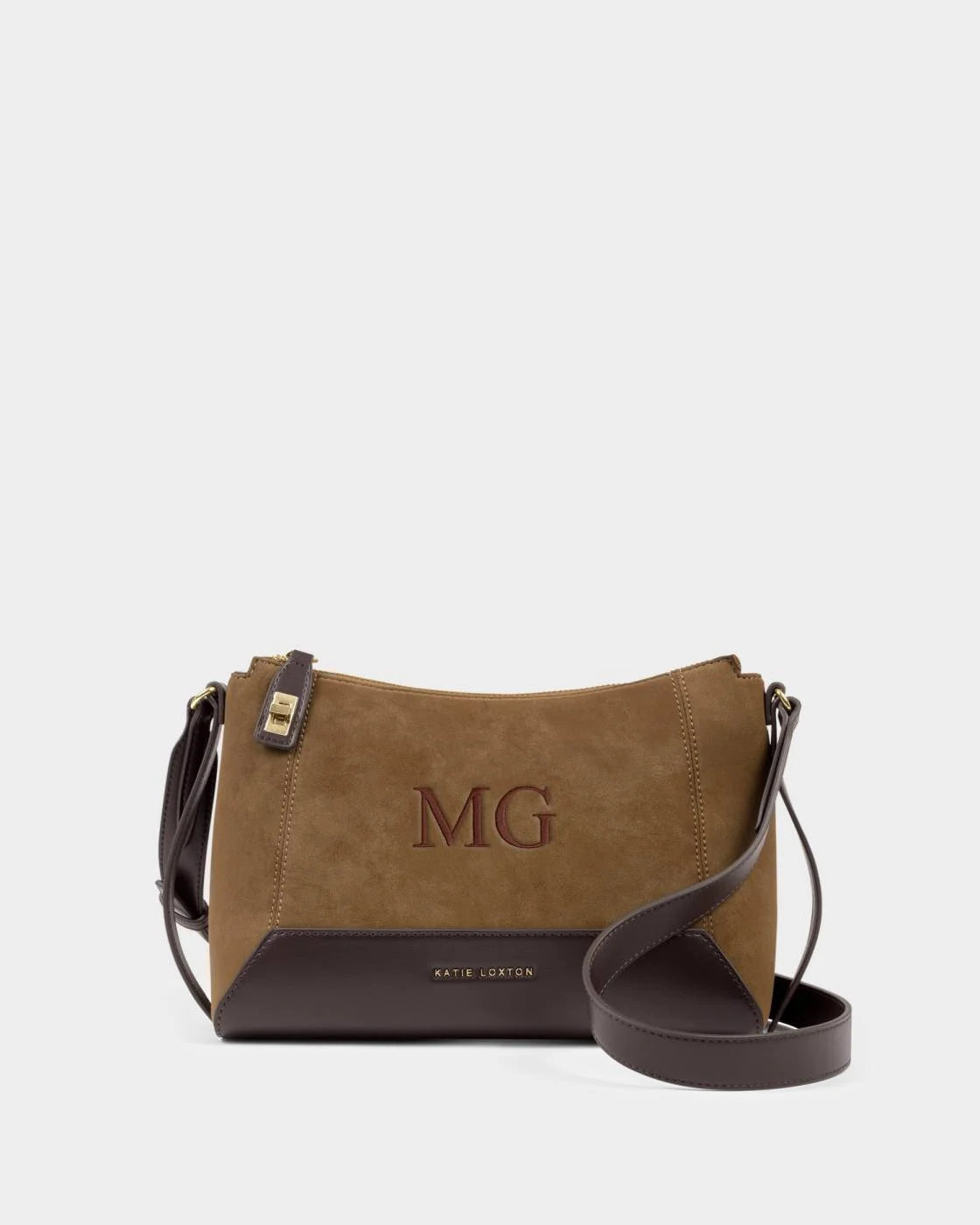 Charlbury suedette crossbody bag caramel