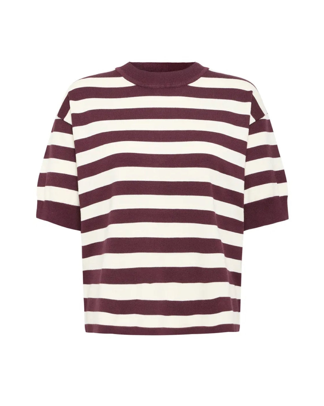 Morla T Shirt Burgundy/Cream