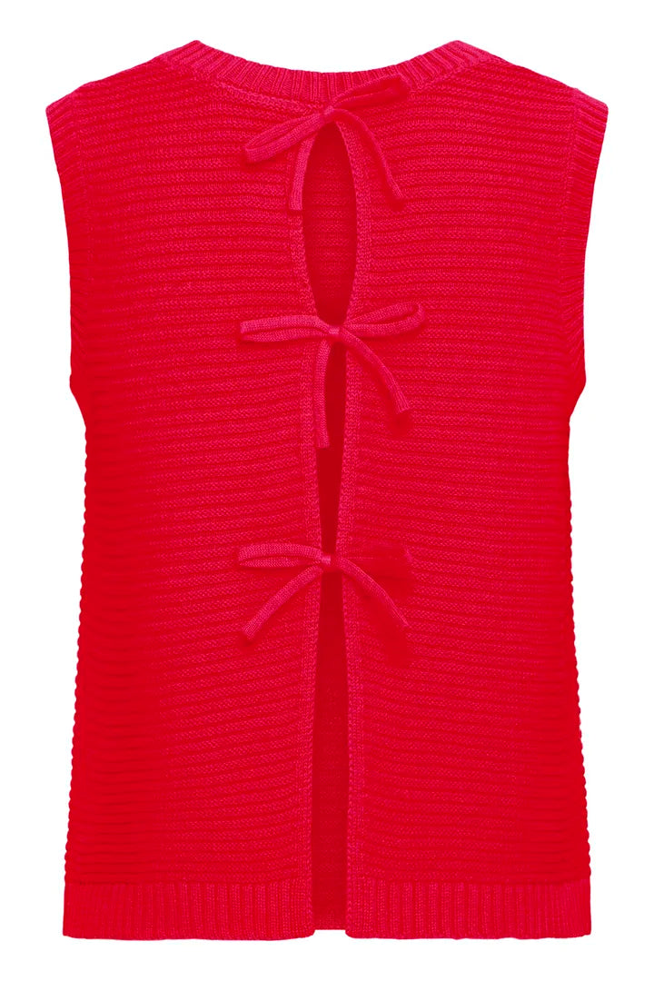 Dotties Waistcoat Red