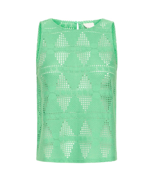 Nova Green Crochet Top