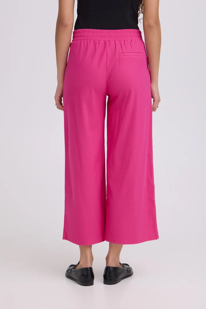 Kate Denim Cropped Trousers Pink