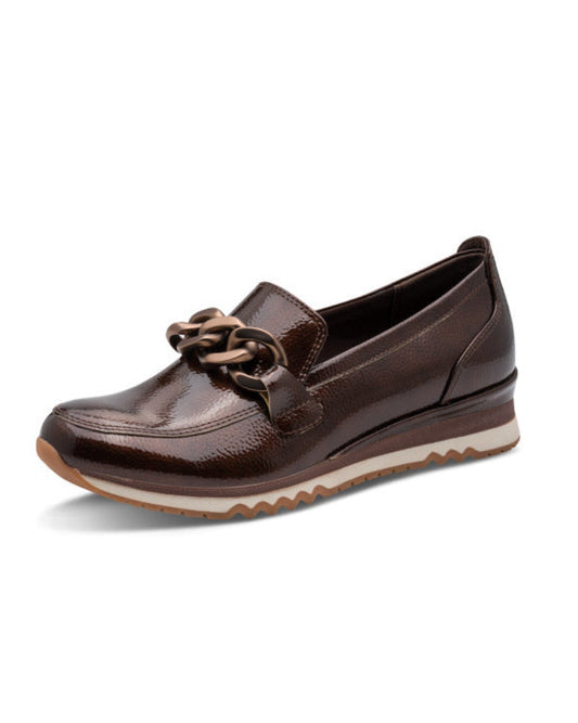 Mocca Patent Loafers