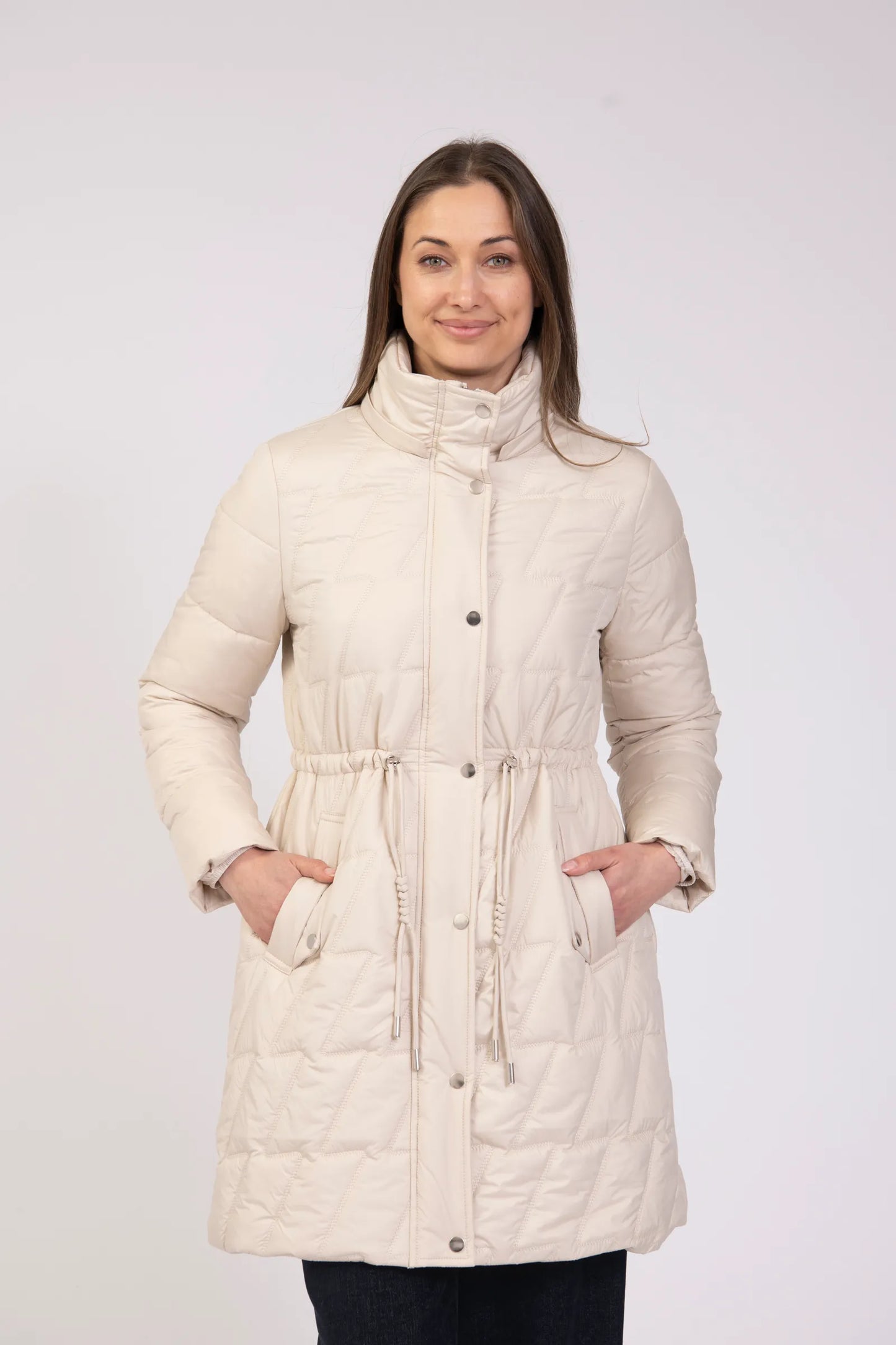Cream Puffer Coat