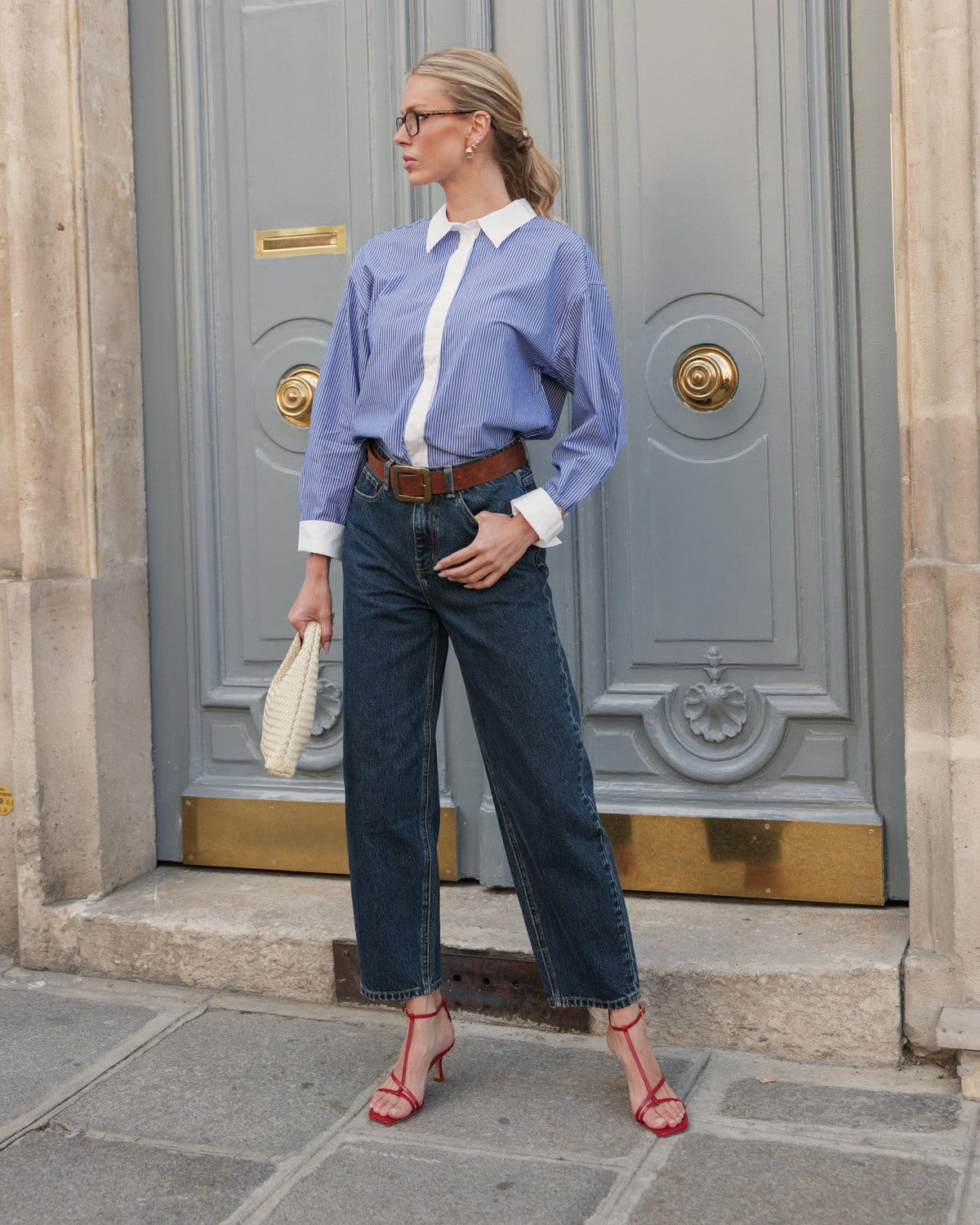 Bony Barrel Jeans Blue