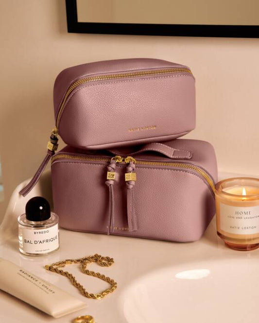 KLB4298 Fold-Out Mirror Makeup Bag Pink