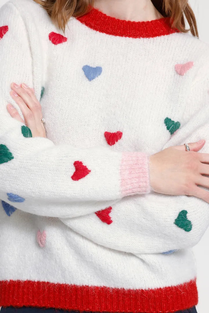 Bela Blue Heart Jumper