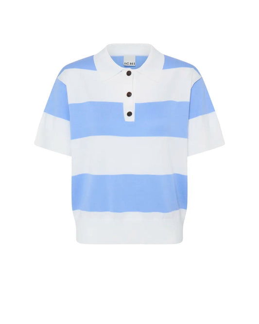 Luls Polo Top Blue Stripe