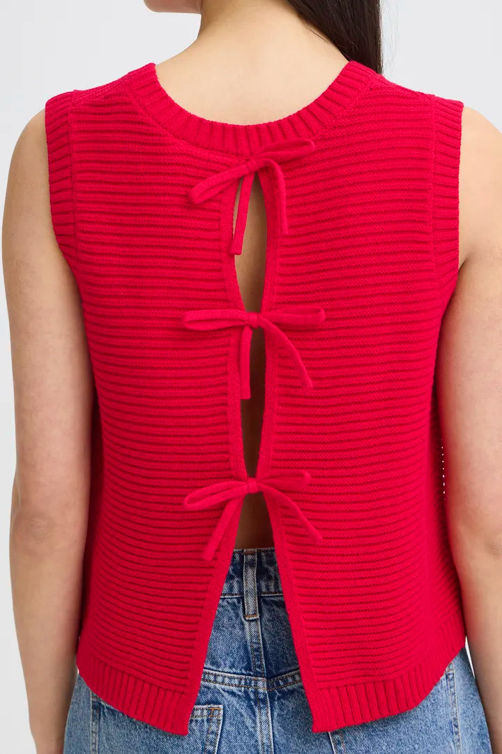 Dotties Waistcoat Red