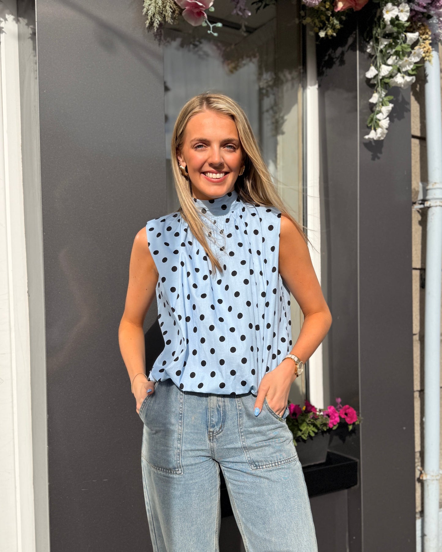 Polka dot top