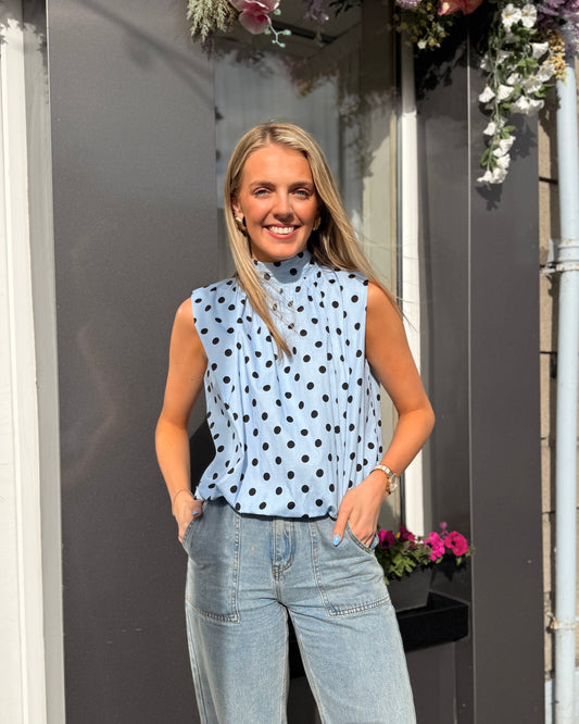 Polka dot top