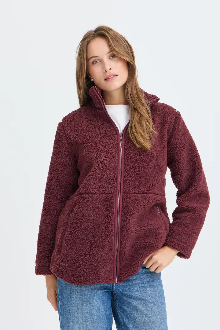 Alea jacket maroon