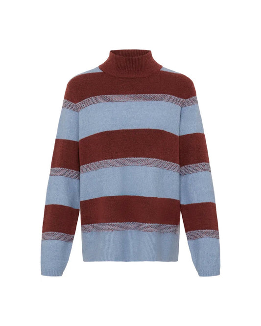 Edeen Pullover Blue/Maroon
