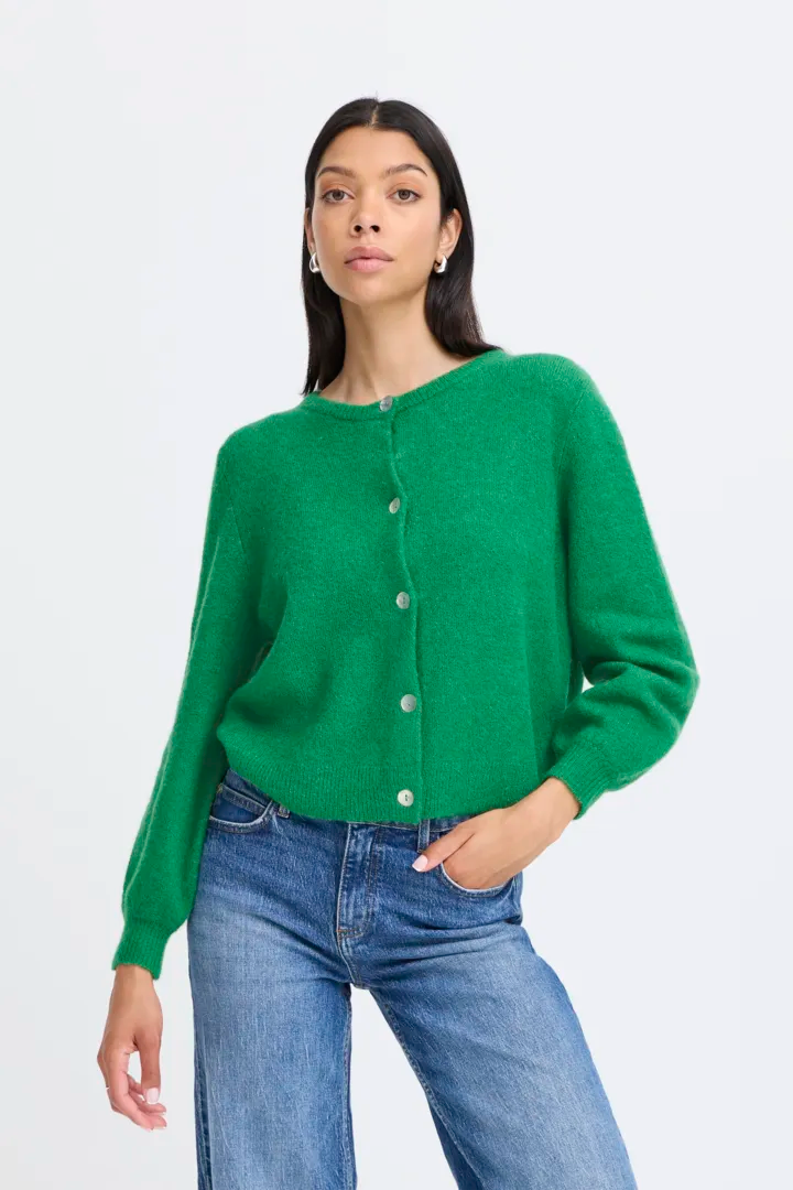 Nimma Plain Green Cardigan