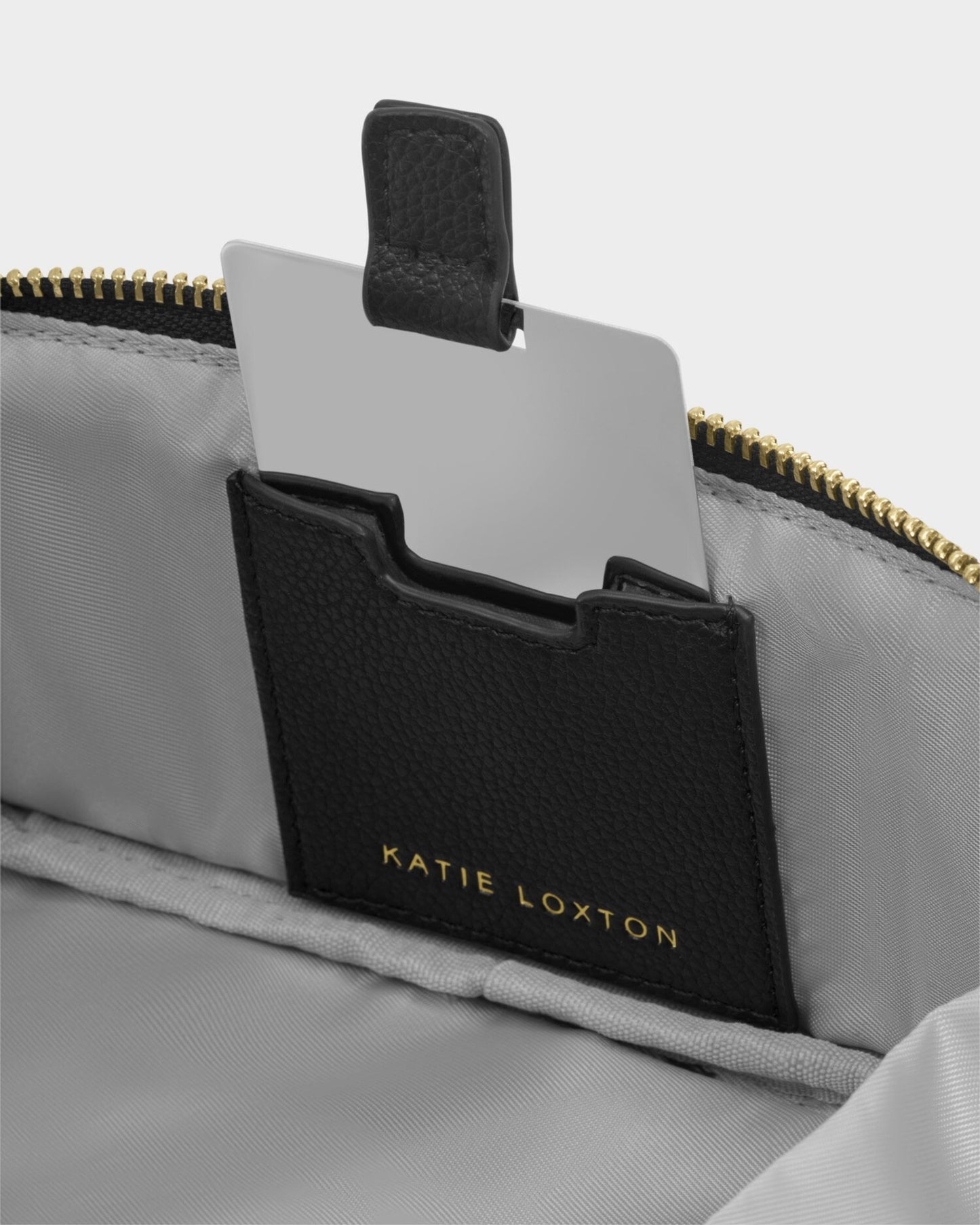 KLB4299 Fold-Out Mirror Makeup Bag Black