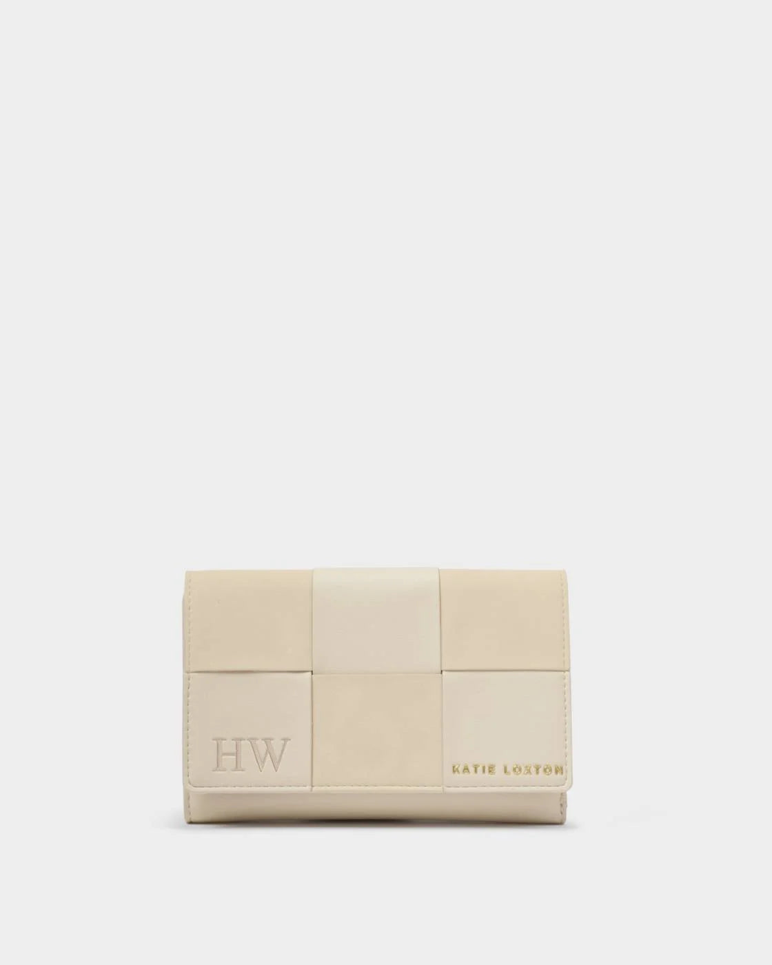 KLB4468 TAYA Woven purse off white