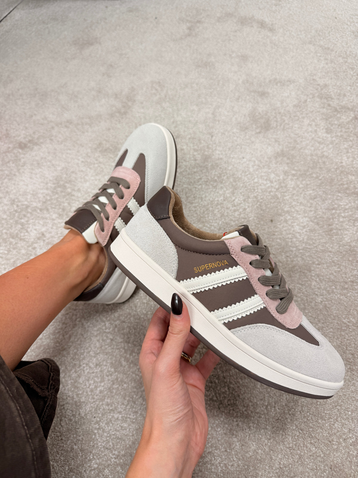 Forty One Pink Truffle Trainers