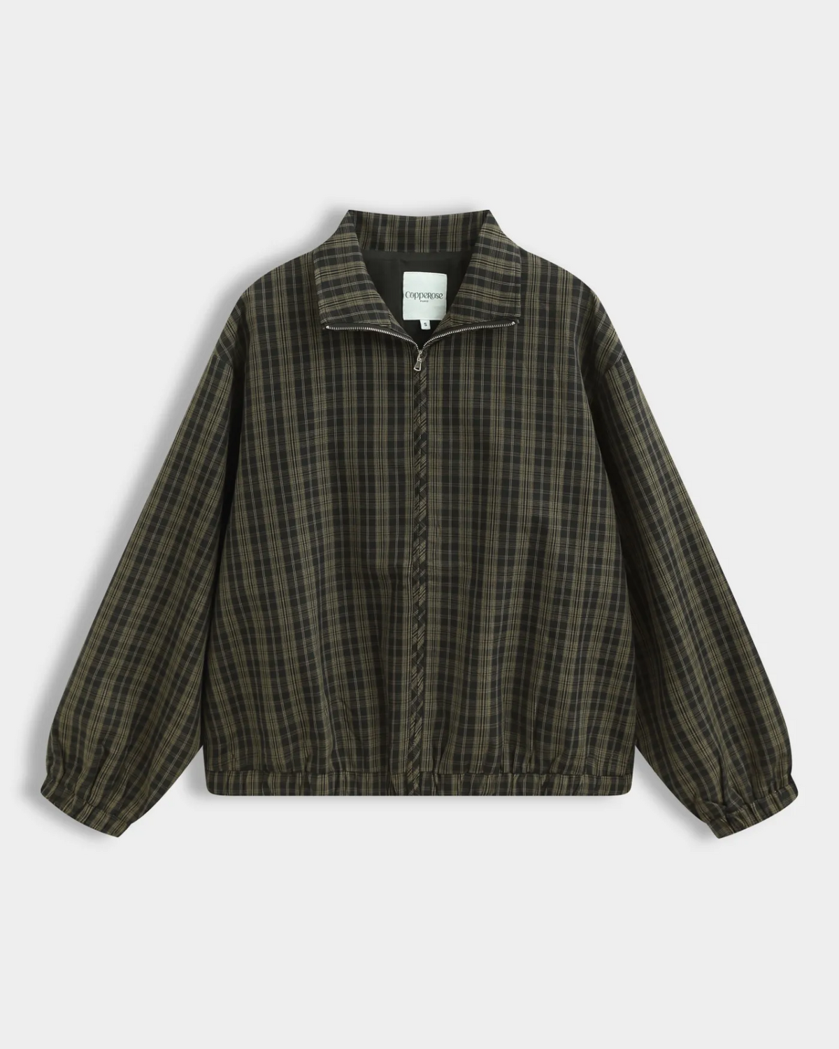 Remi Check bomber jacket Black/Green