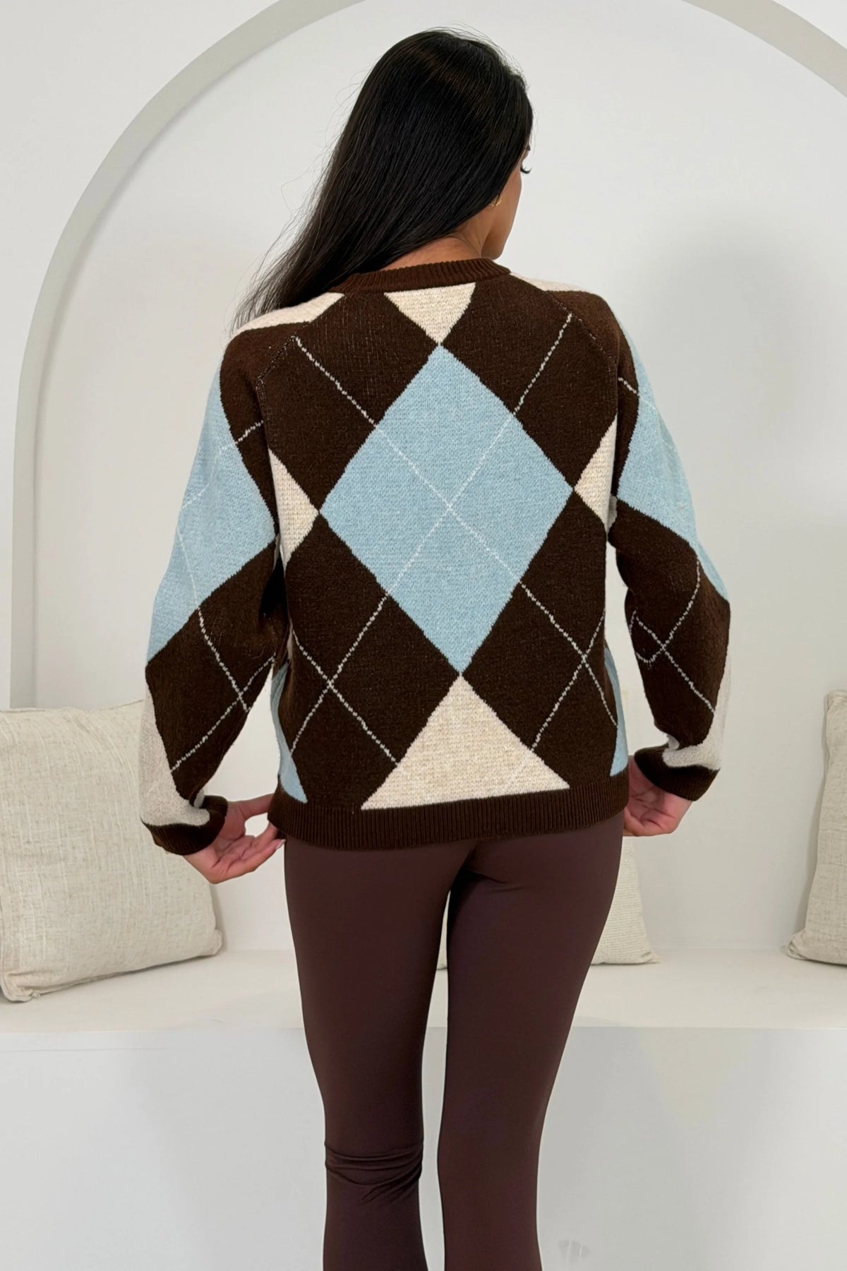 Kris Knit Jumper Brown