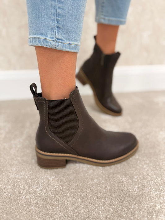 Lunar Conrad Brown Ankle Boot