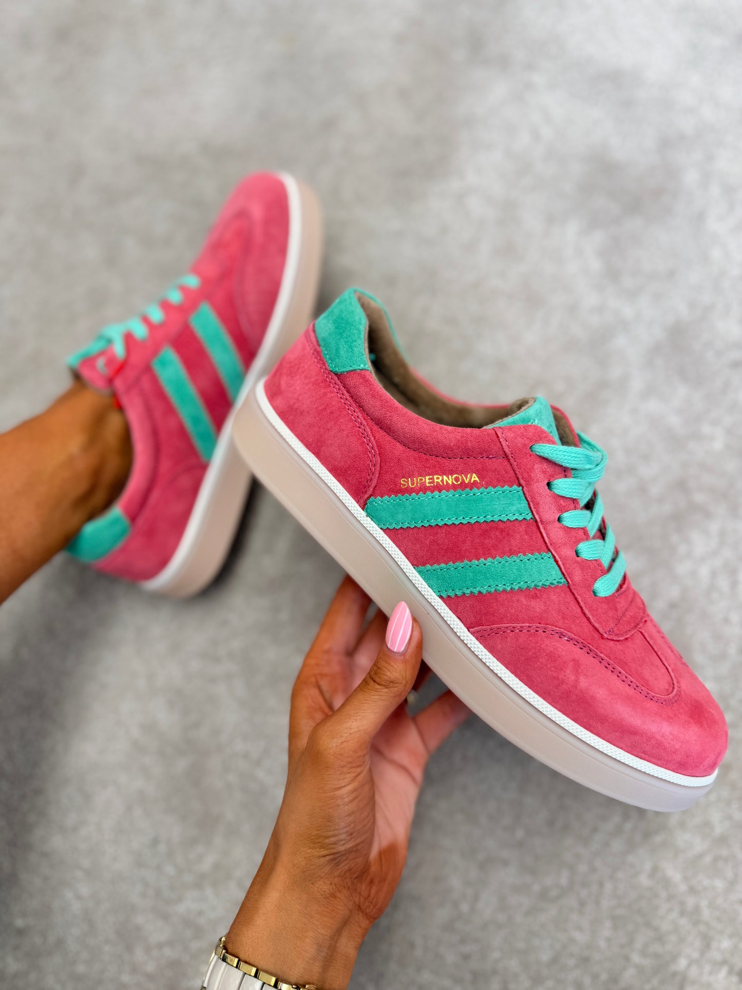 Seventy Five Mint Berry Trainers