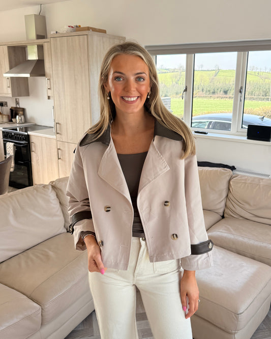 Two Tone Trench Coat