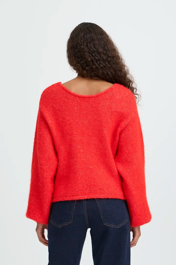 Dabria Cardigan Red