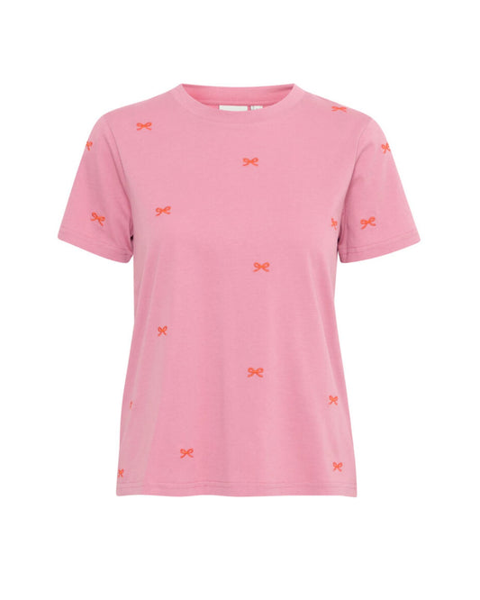 Camino T Shirt Orange Bows
