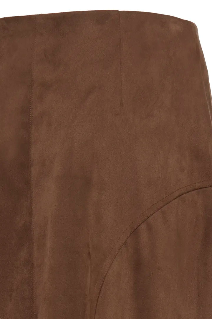 Rosetta Suede Midi Skirt