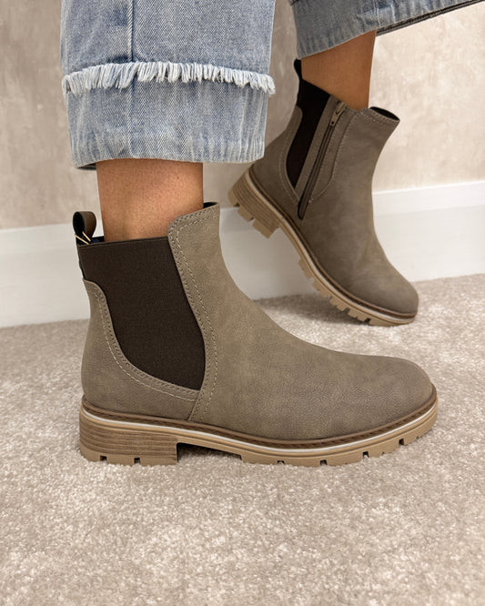 Destiny taupe ankle boot