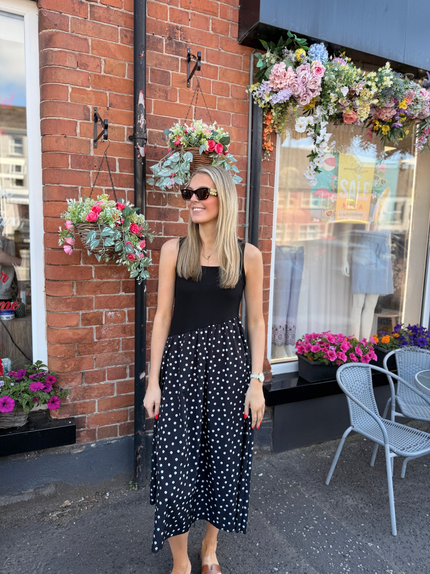 Lela Polka Dot Dress