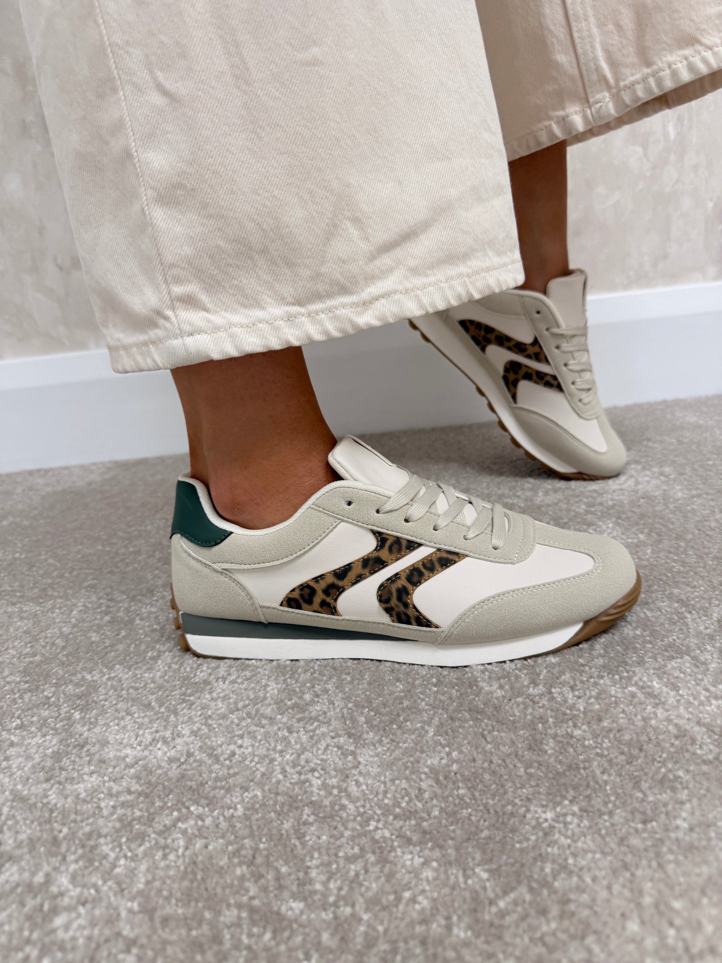 Lunar Janey Beige Trainers