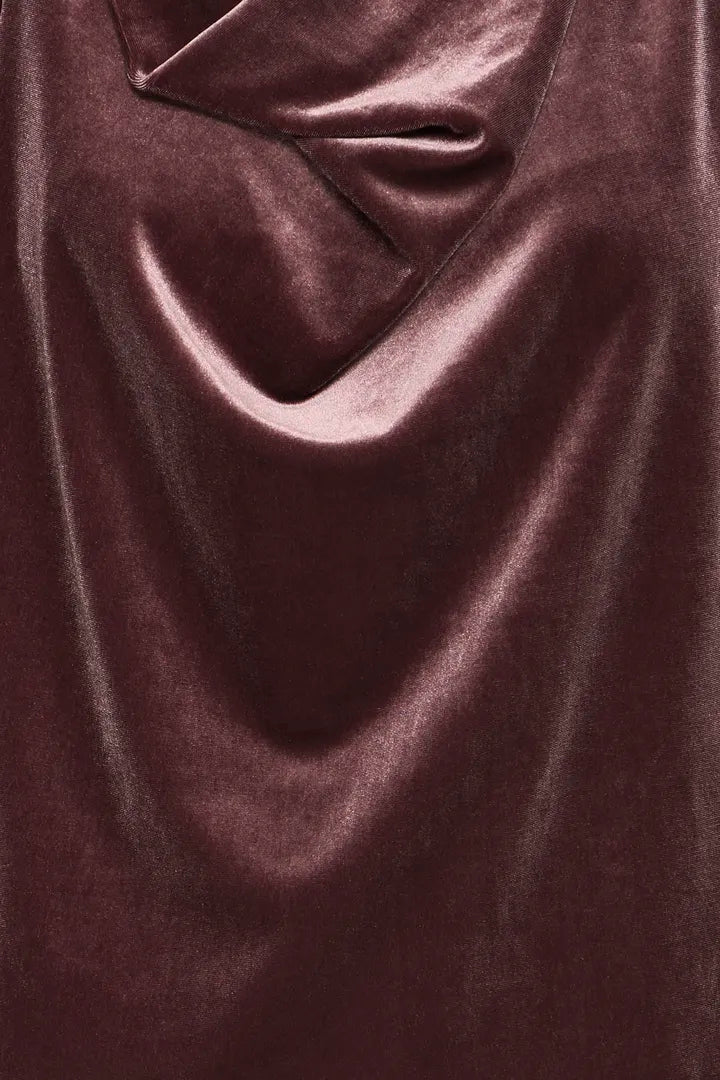 Perlina Draping Blouse Velvet