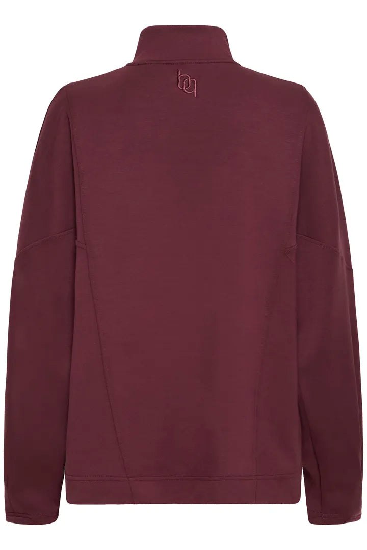 Pusti Pleat Logo Pullover Maroon