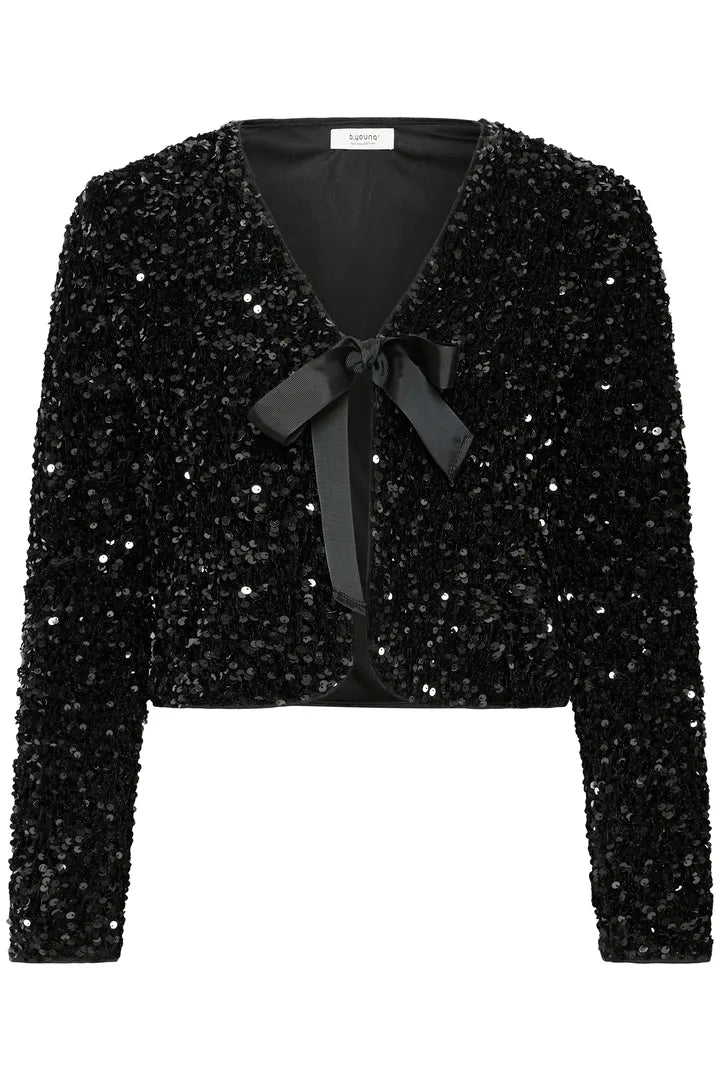 Paillet V Bow Jacket Black