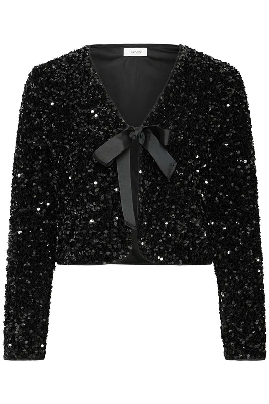 Paillet V Bow Jacket Black