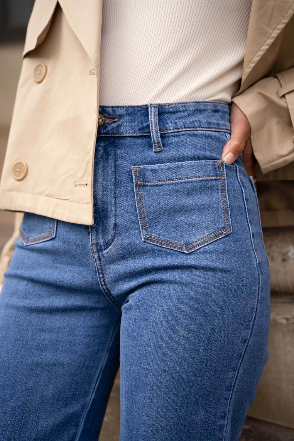 Gasparette Wide Jeans Blue