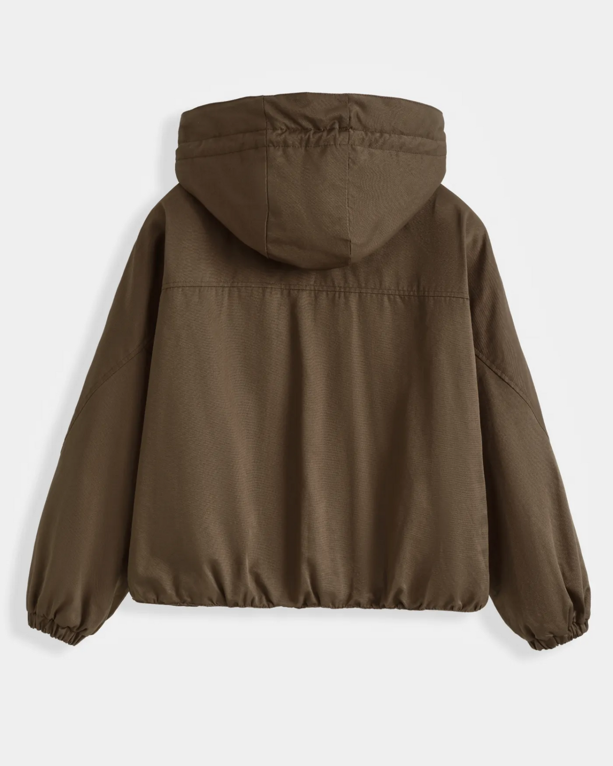 Kylie Oversized hooded jacket brown