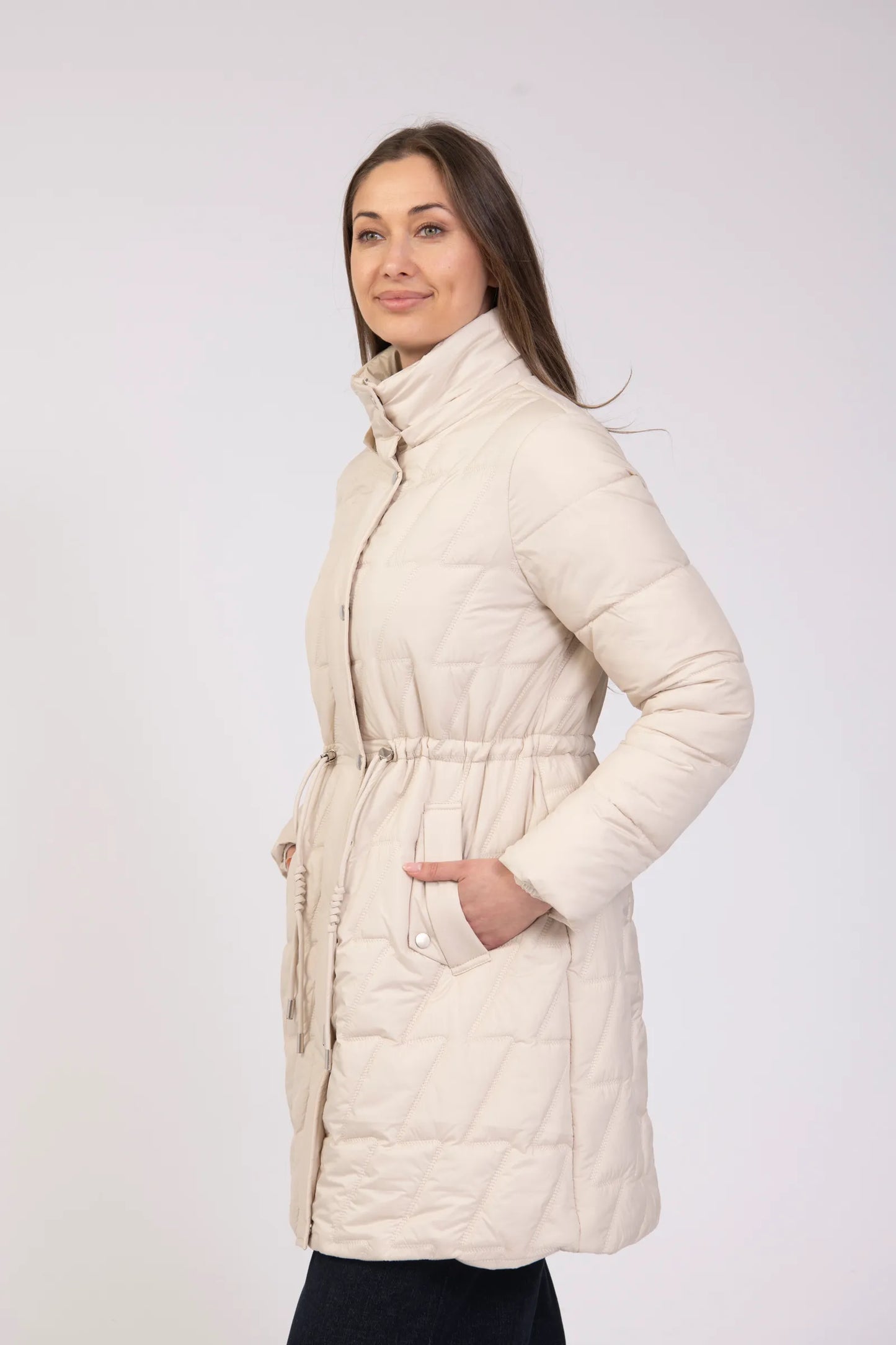 Cream Puffer Coat