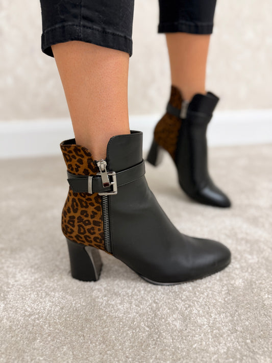 Lunar Black Ocelot Boots