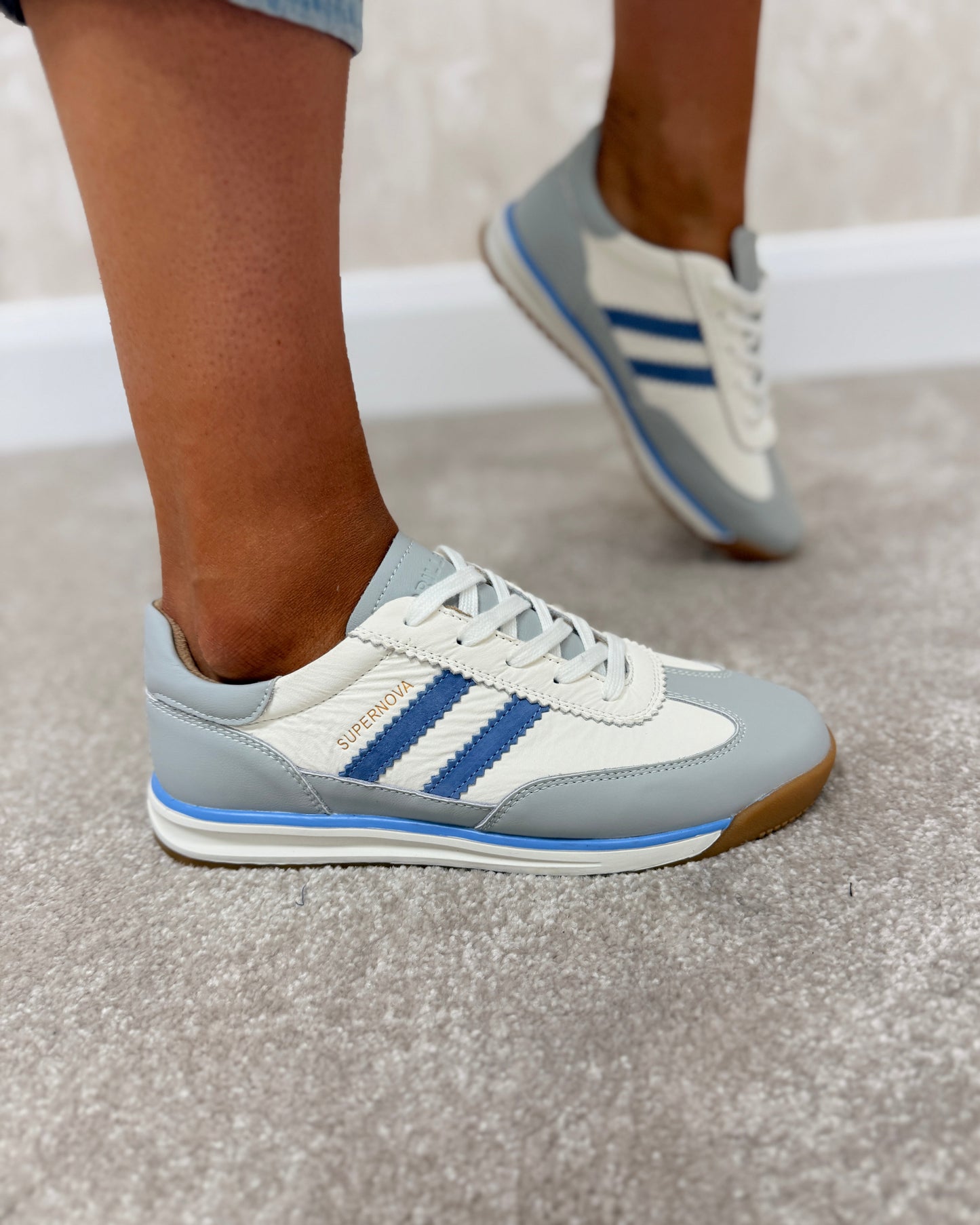 Seventy Three Tissue Blue Trainers