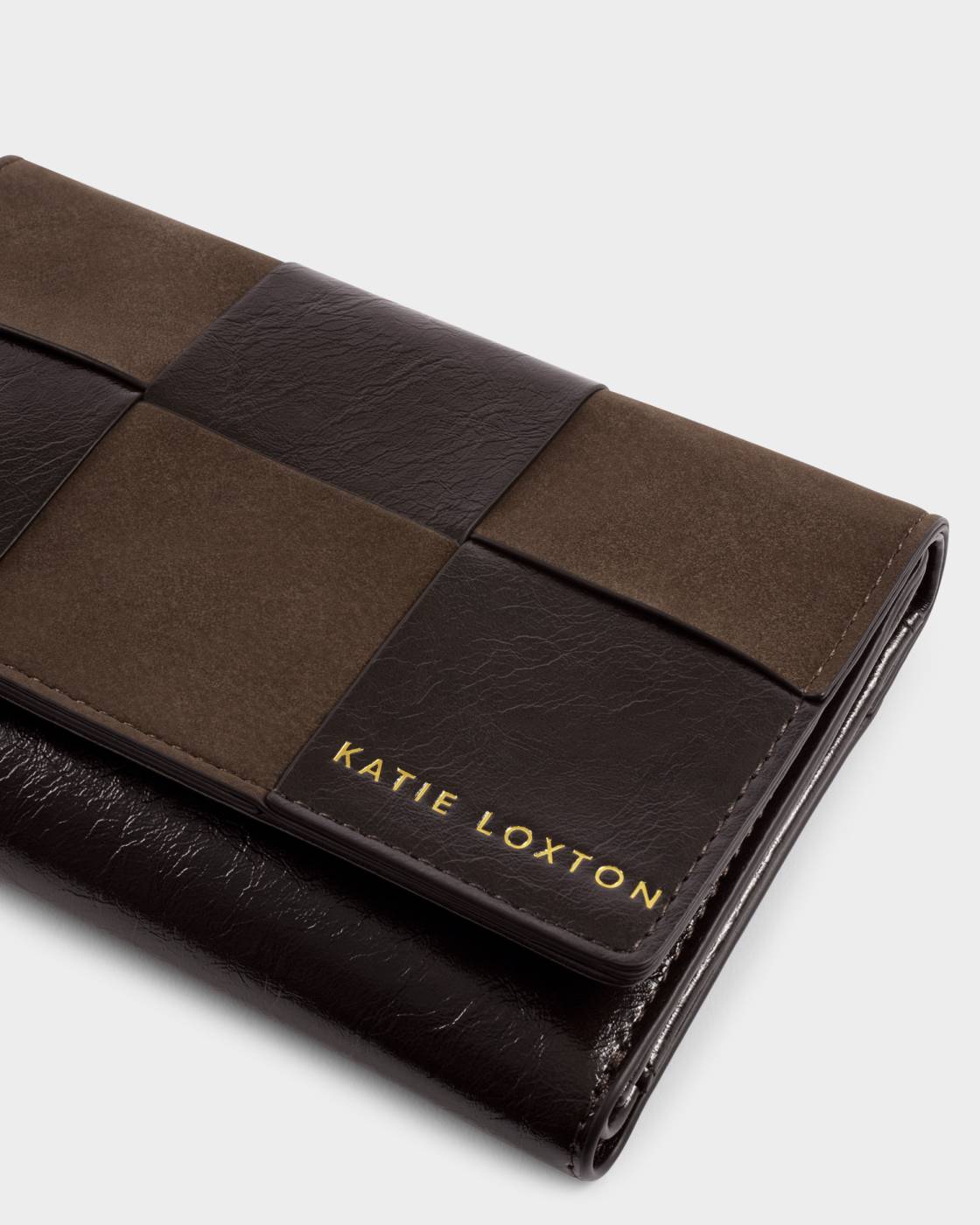 KLB4981 TAYA Woven purse brown