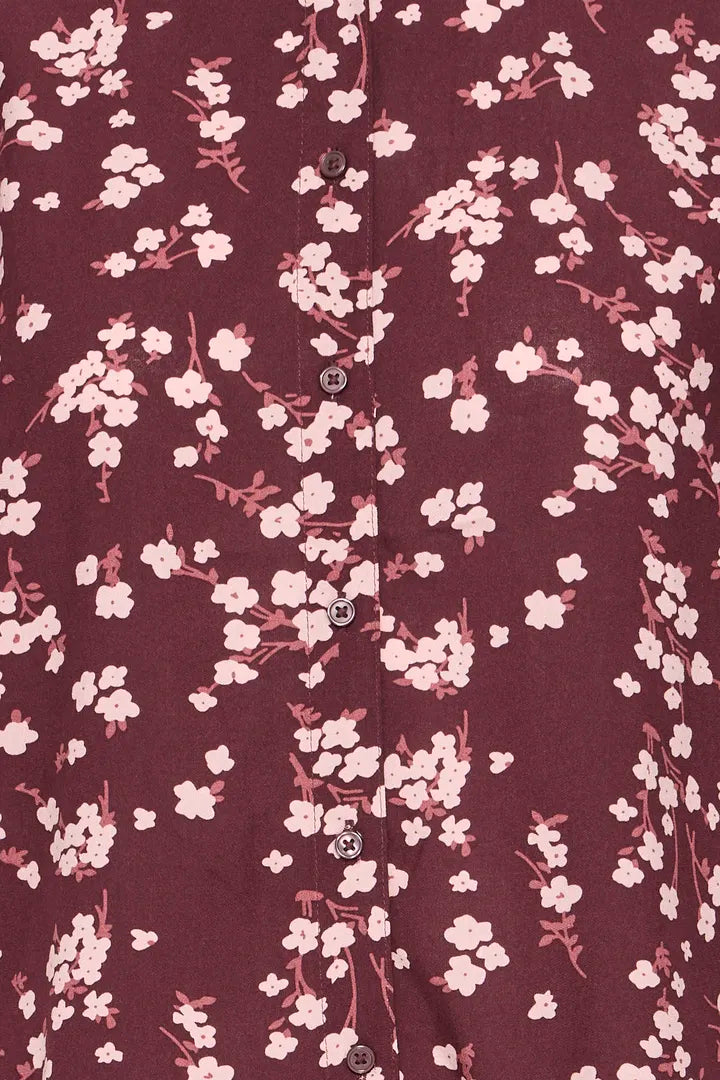 Josa Puff Shirt Plum