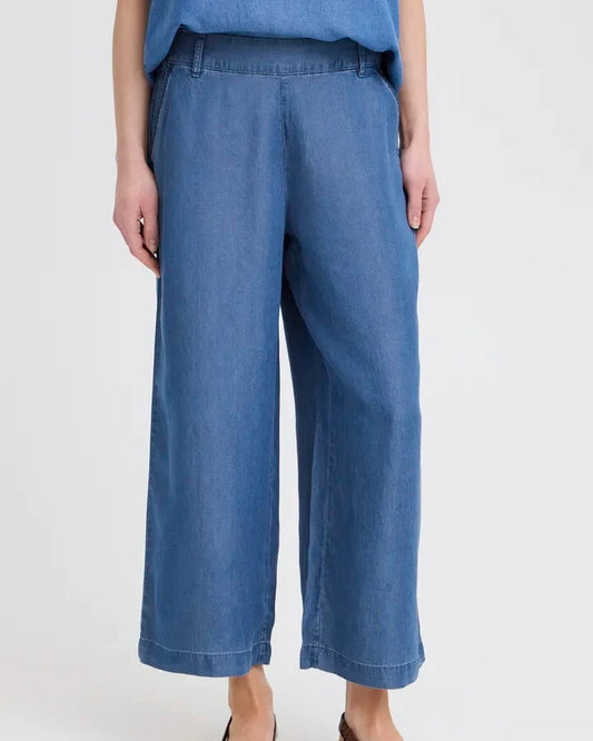 Kosmo Emb Trousers Blue