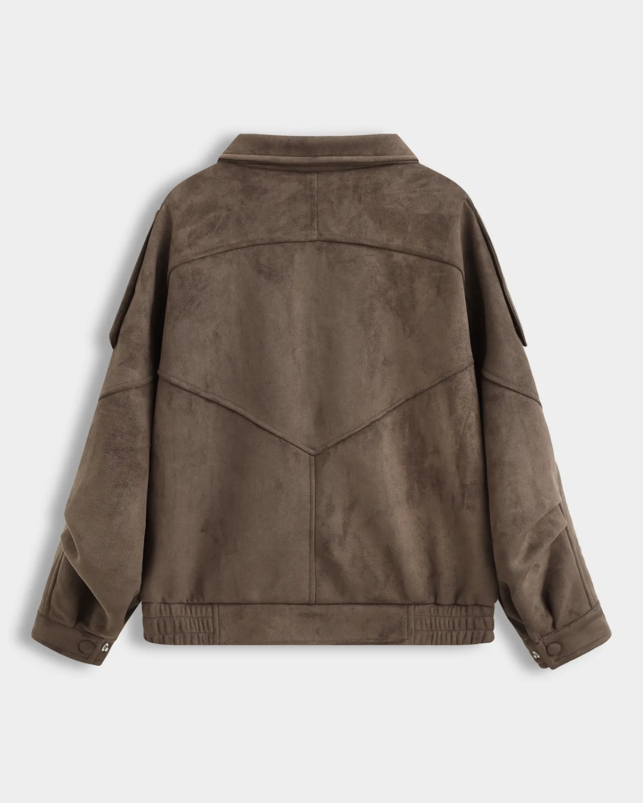 Brown Faux Suede Jacket