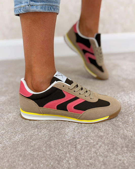 Lunar Zoe Trainer Brown Pink