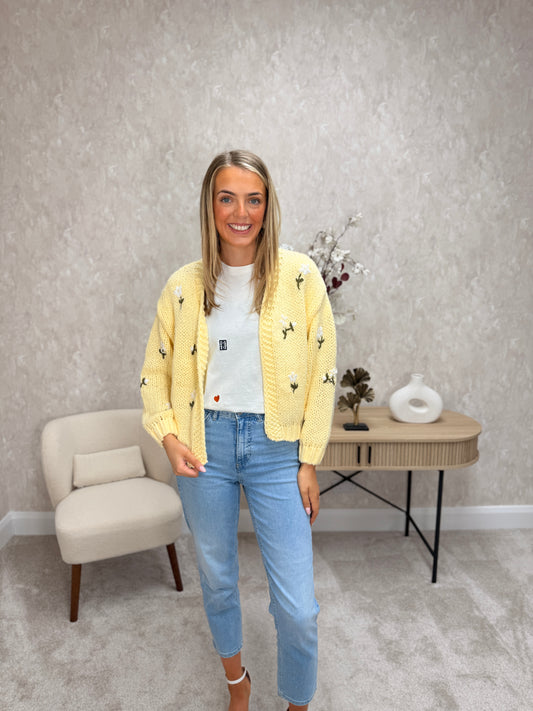 PRE ORDER ✨✨ Lemon Chunky Knit Cardigan