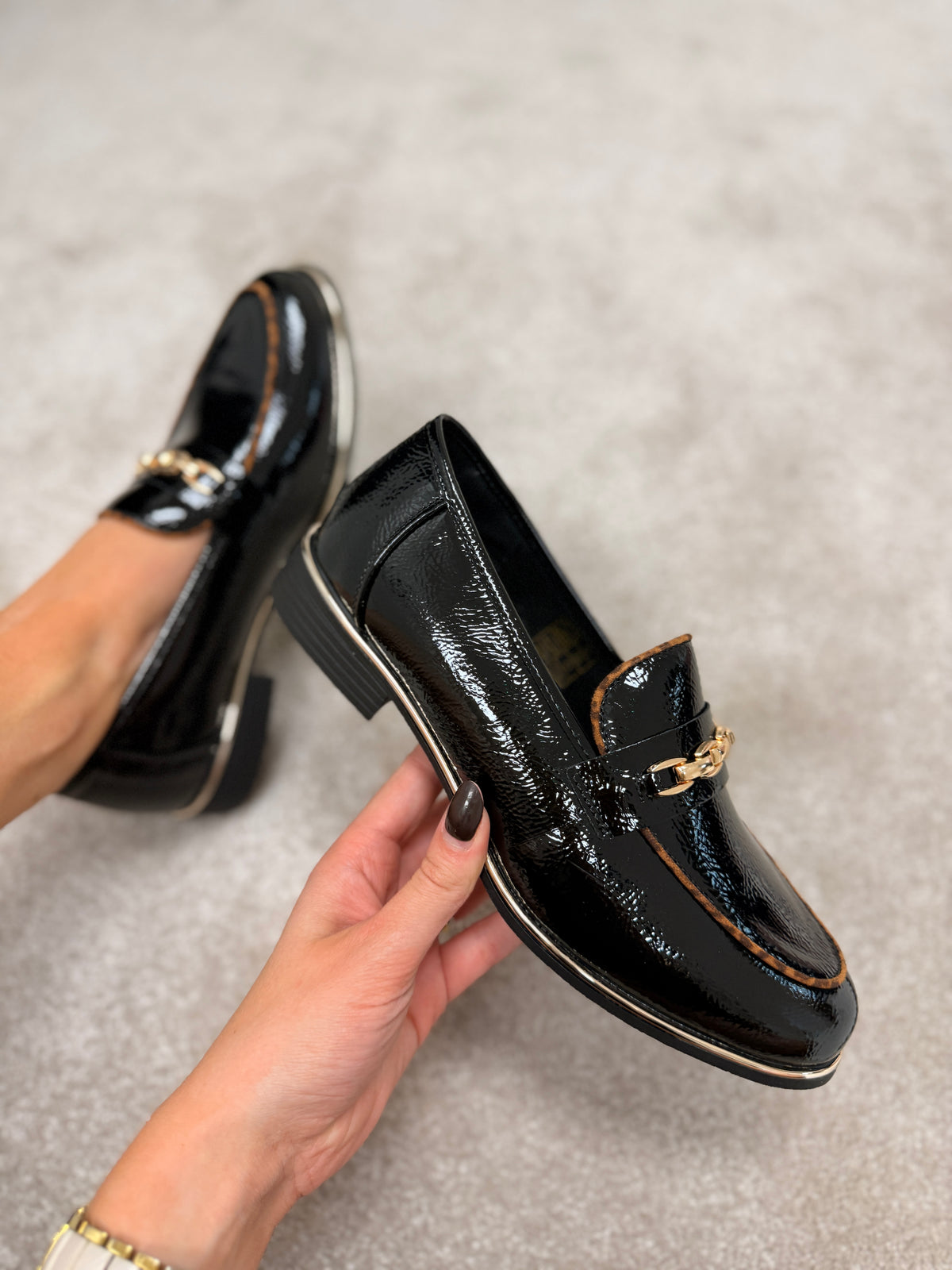 Mylee black loafers