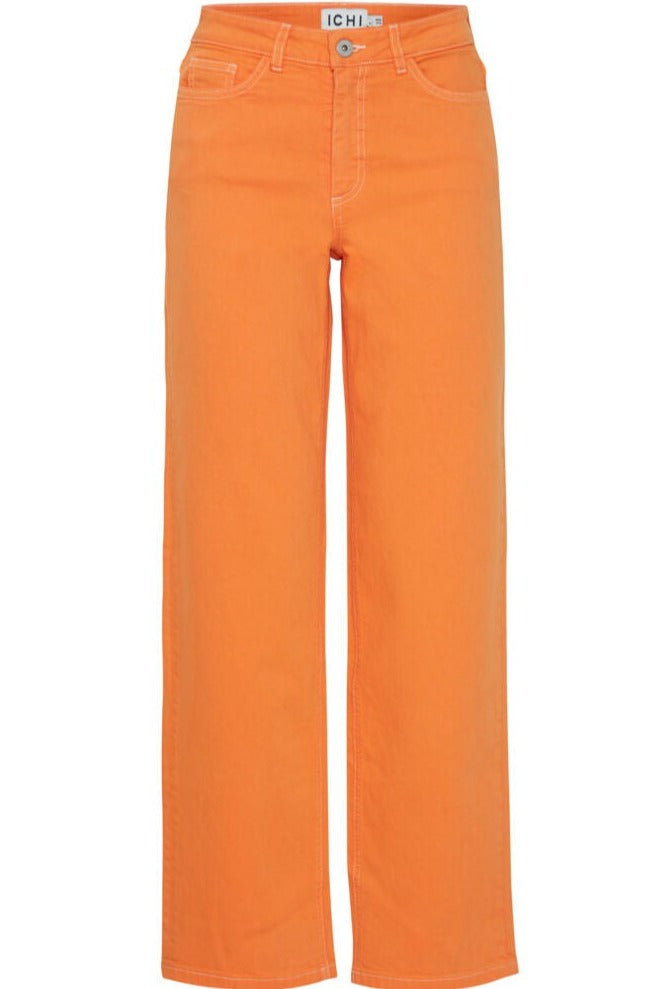 Cenny Orange Straight Leg Jeans